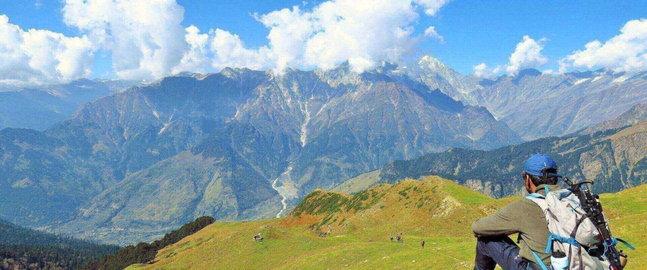 Image of trekking on mountain