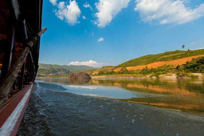 landscape-during-megokng-cruise-laos-Huay Xai