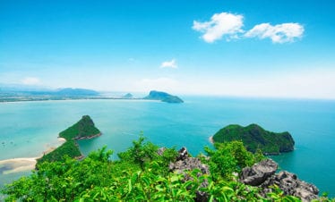 sea-view-on-peaks-mountain-Khao Lom Muak at Prachuap Khiri Khan province Thailand