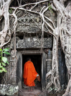 monk-in-angkor-wat-cambodia-ta-prohm-khmer-temple