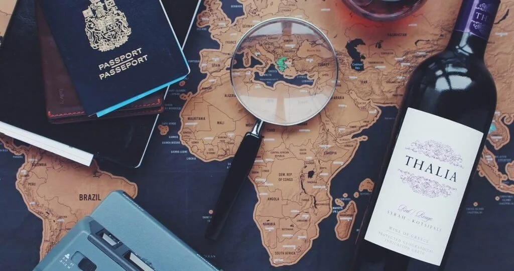 image of map for multi country travel